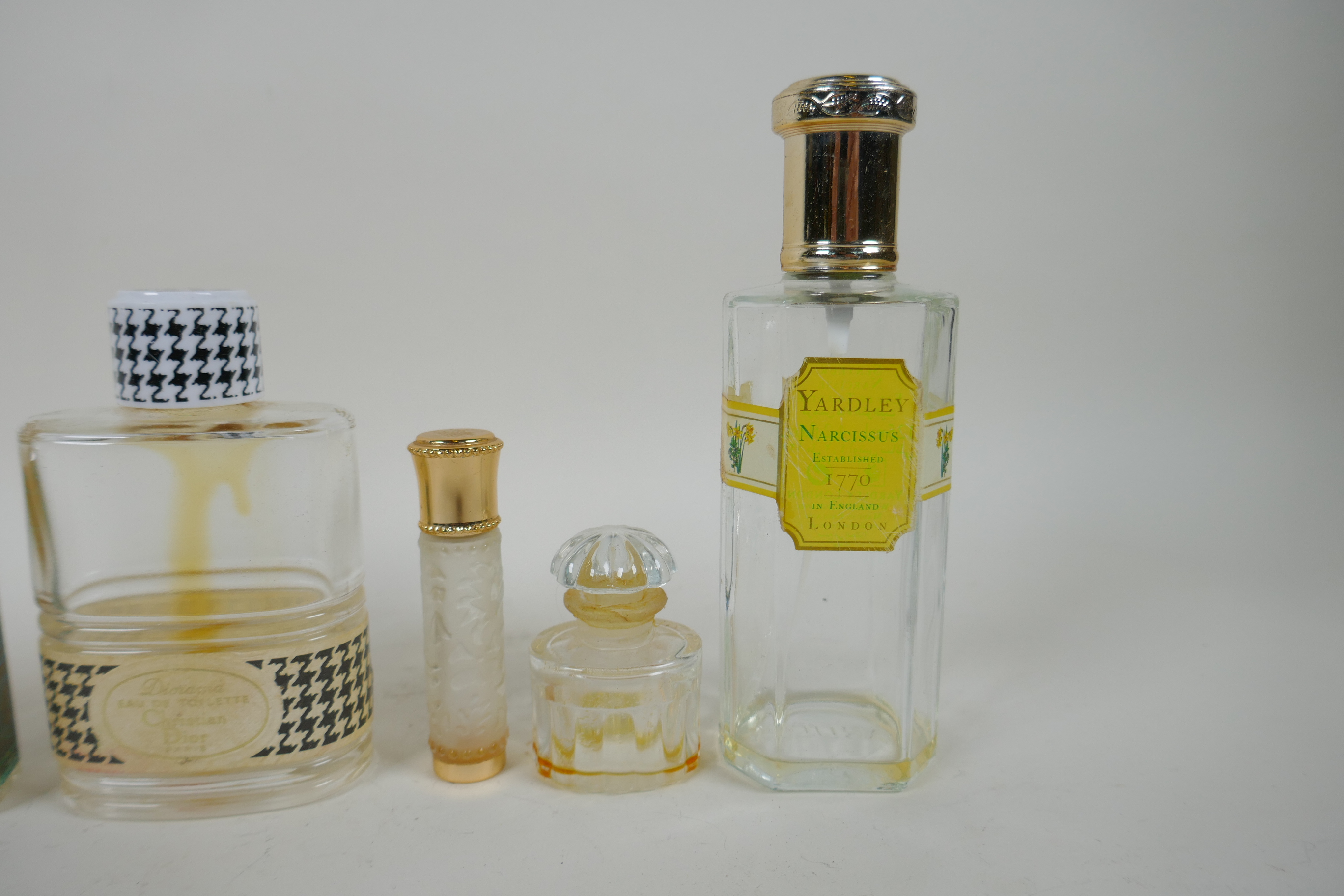 A collection of vintage perfume bottles including Christian Dior 'Diorissimo' and 'Diorama', - Image 4 of 4