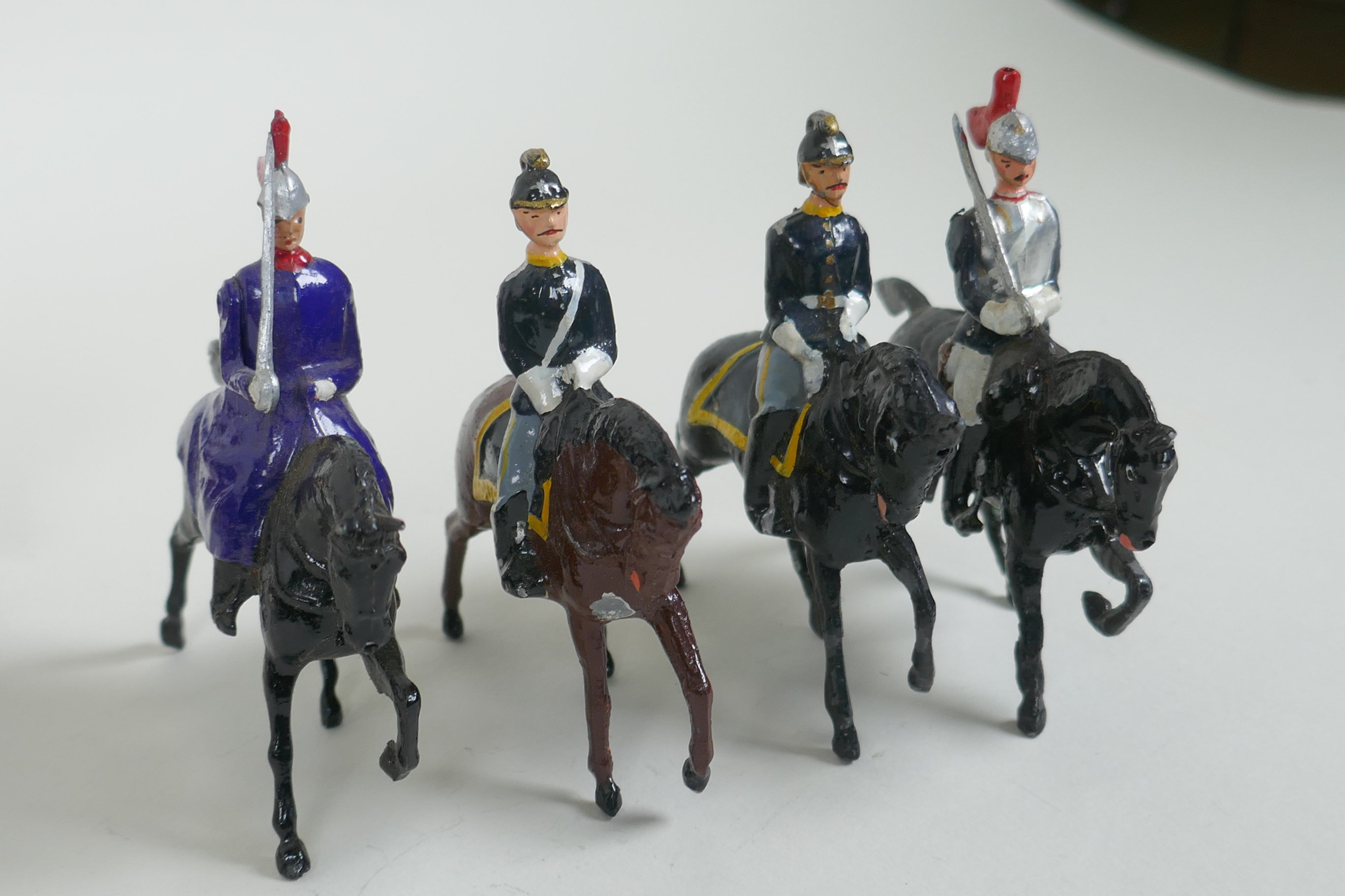 A quantity of Britains lead soldiers, mostly Cavalry units, and some miscellaneous metal figures, - Image 6 of 10