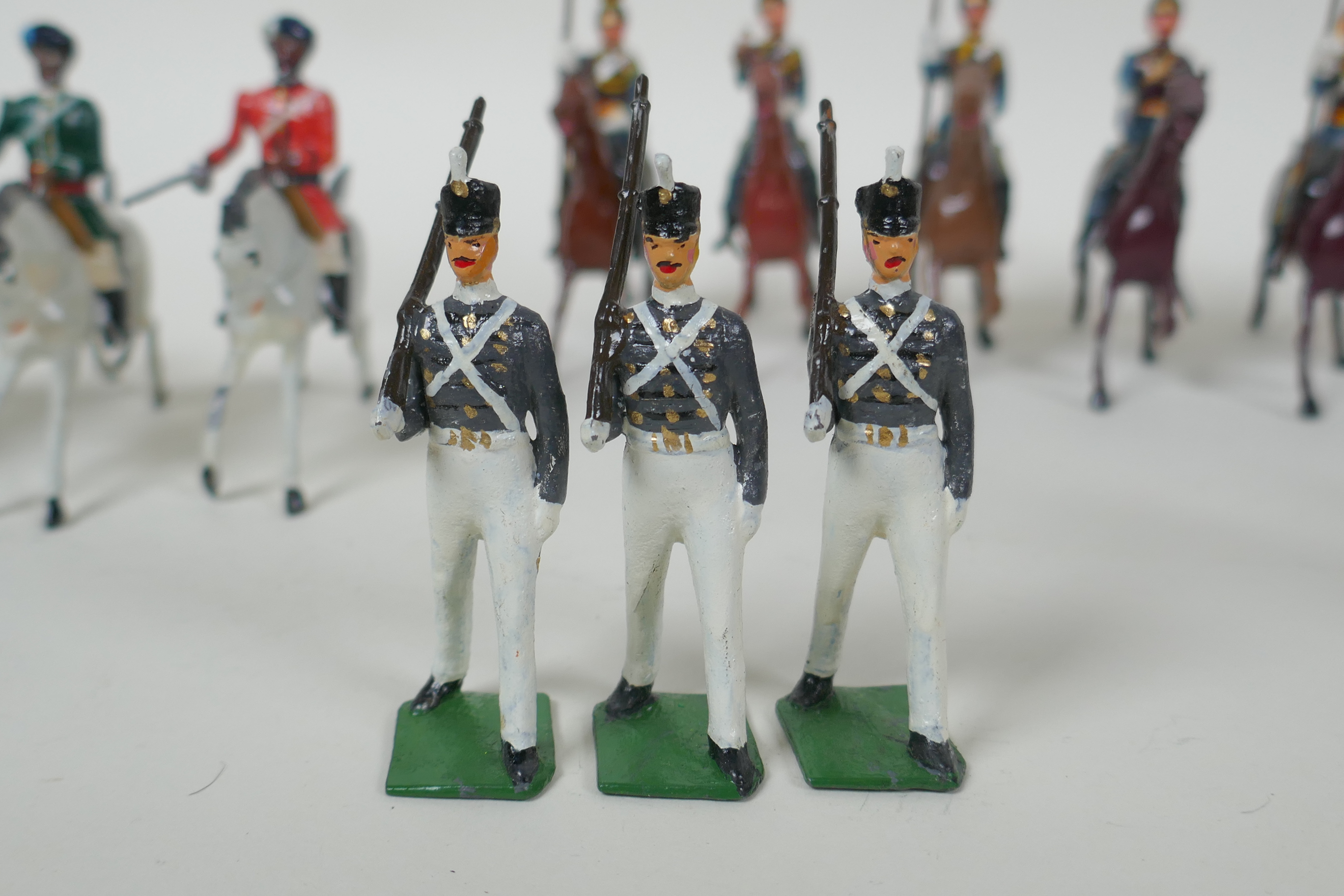 A quantity of Britains lead soldiers, mostly Cavalry units, and some miscellaneous metal figures, - Image 9 of 10