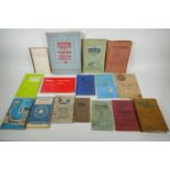 A quantity of vintage motoring manuals, including manuals for Lambretta, Austin 12 and 16, Chevrolet