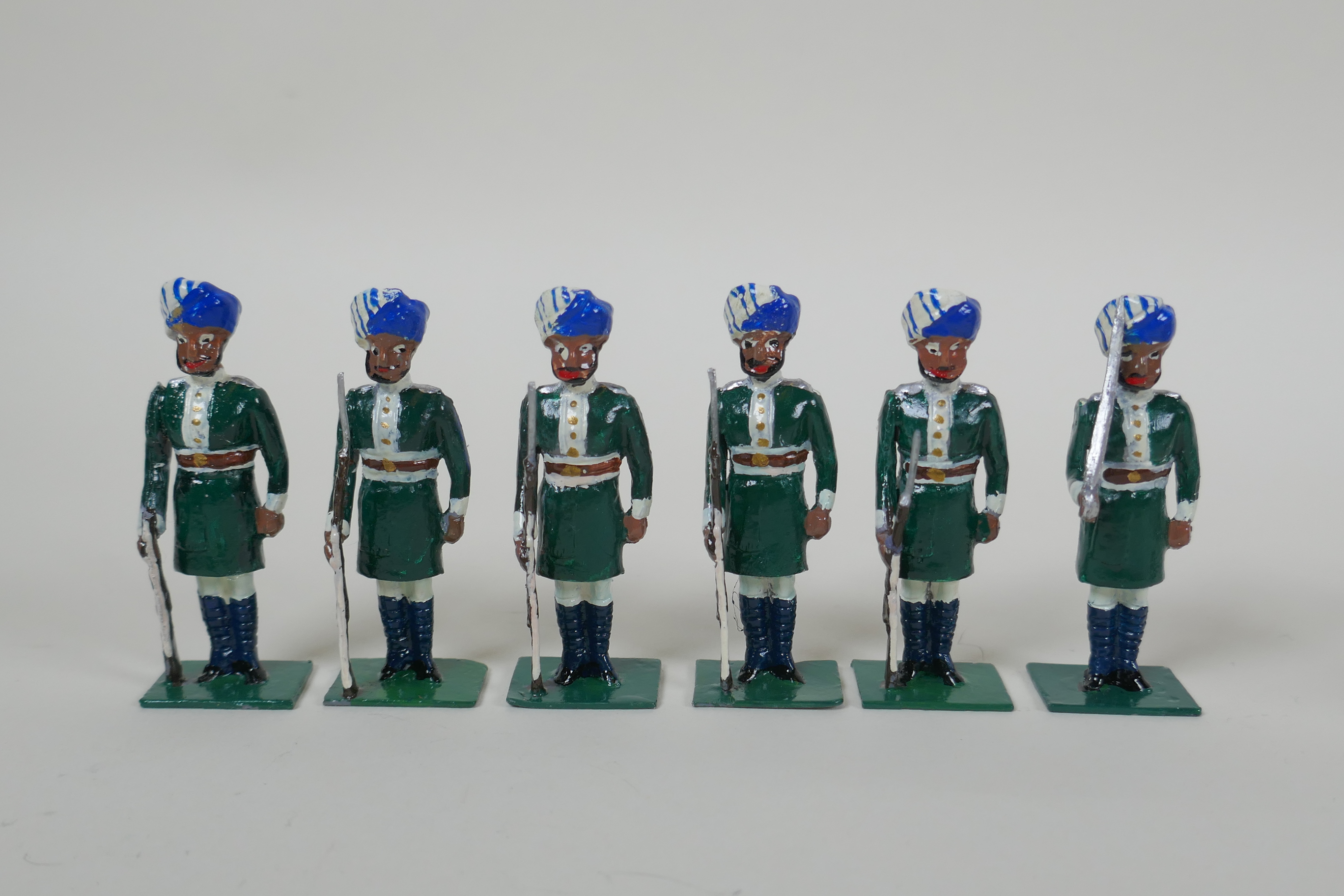 A quantity of painted lead Indian Regimental military figures to include The 30th Hyderabad Cavalry, - Image 3 of 9