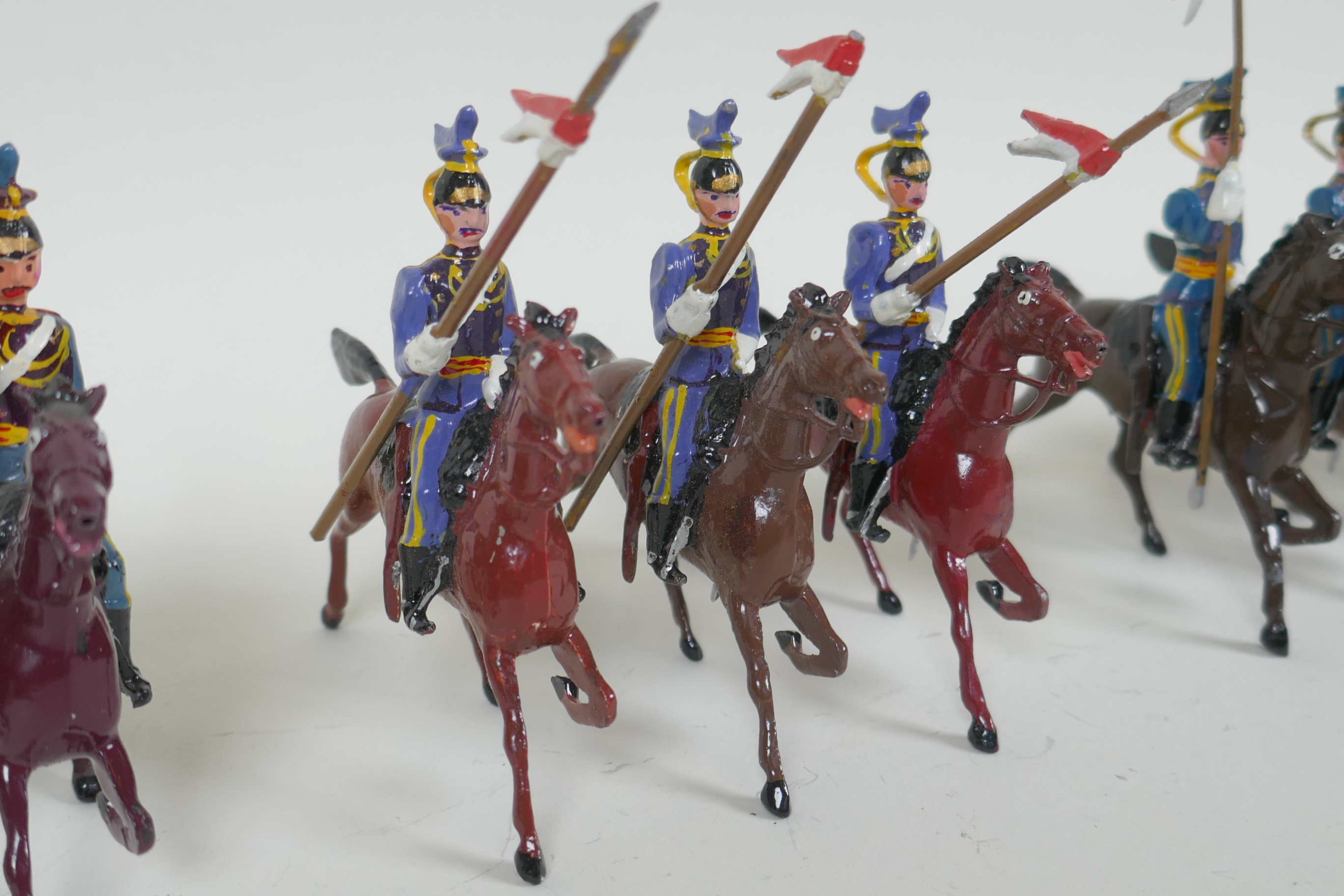 A quantity of Britains lead soldiers, mostly Cavalry units, and some miscellaneous metal figures, - Image 3 of 10