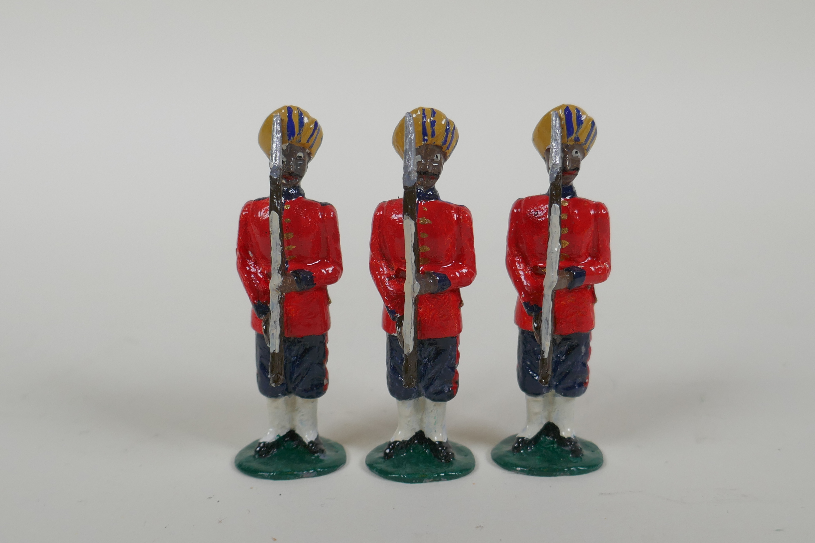A quantity of painted lead Indian Regimental Military figures, to include the 102nd Bombay - Image 9 of 9
