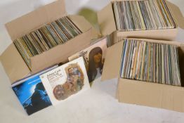 A large record collection, LPs mostly, easy listening from the 1960s, 70s and 80s, over 400 total
