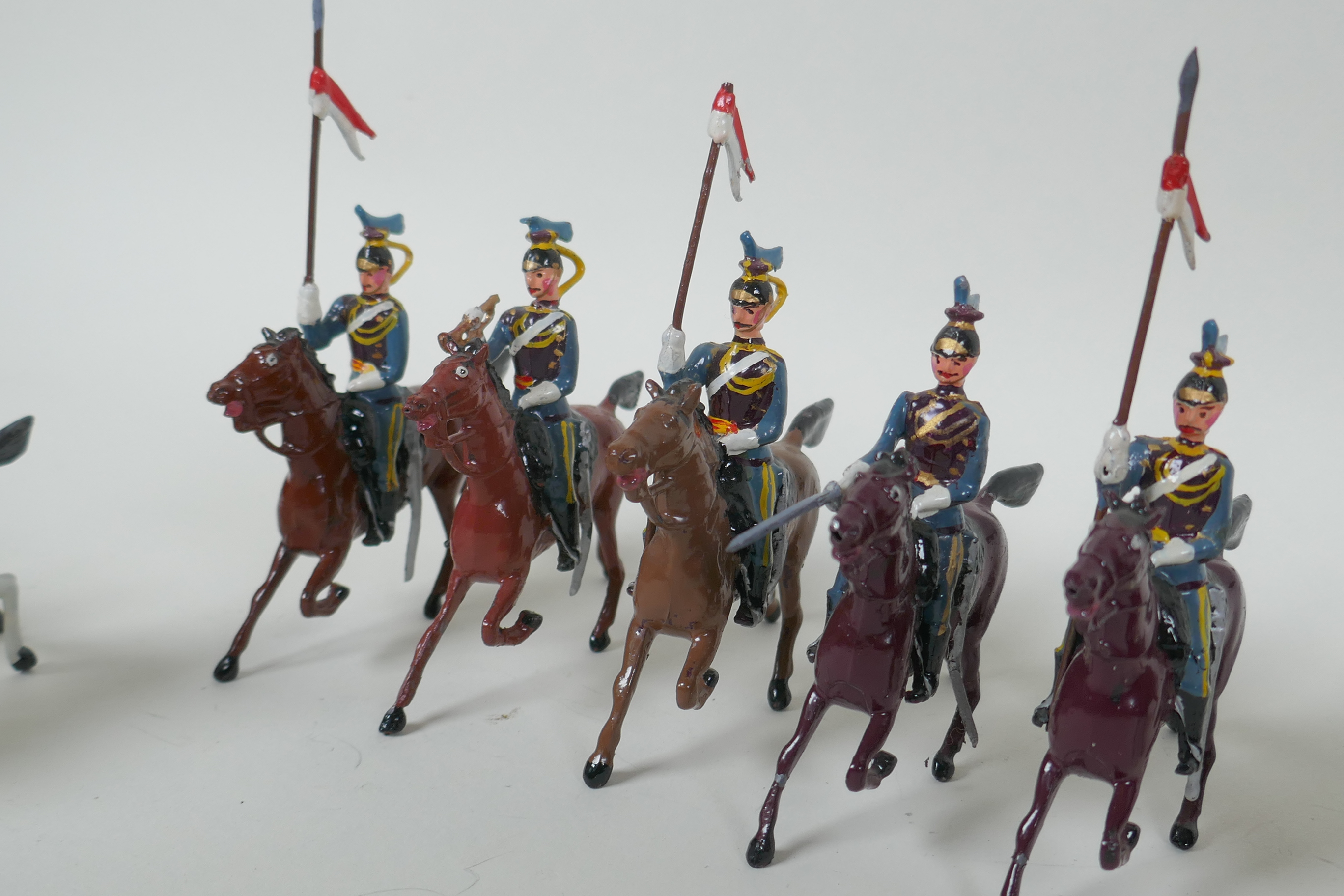 A quantity of Britains lead soldiers, mostly Cavalry units, and some miscellaneous metal figures, - Image 4 of 10
