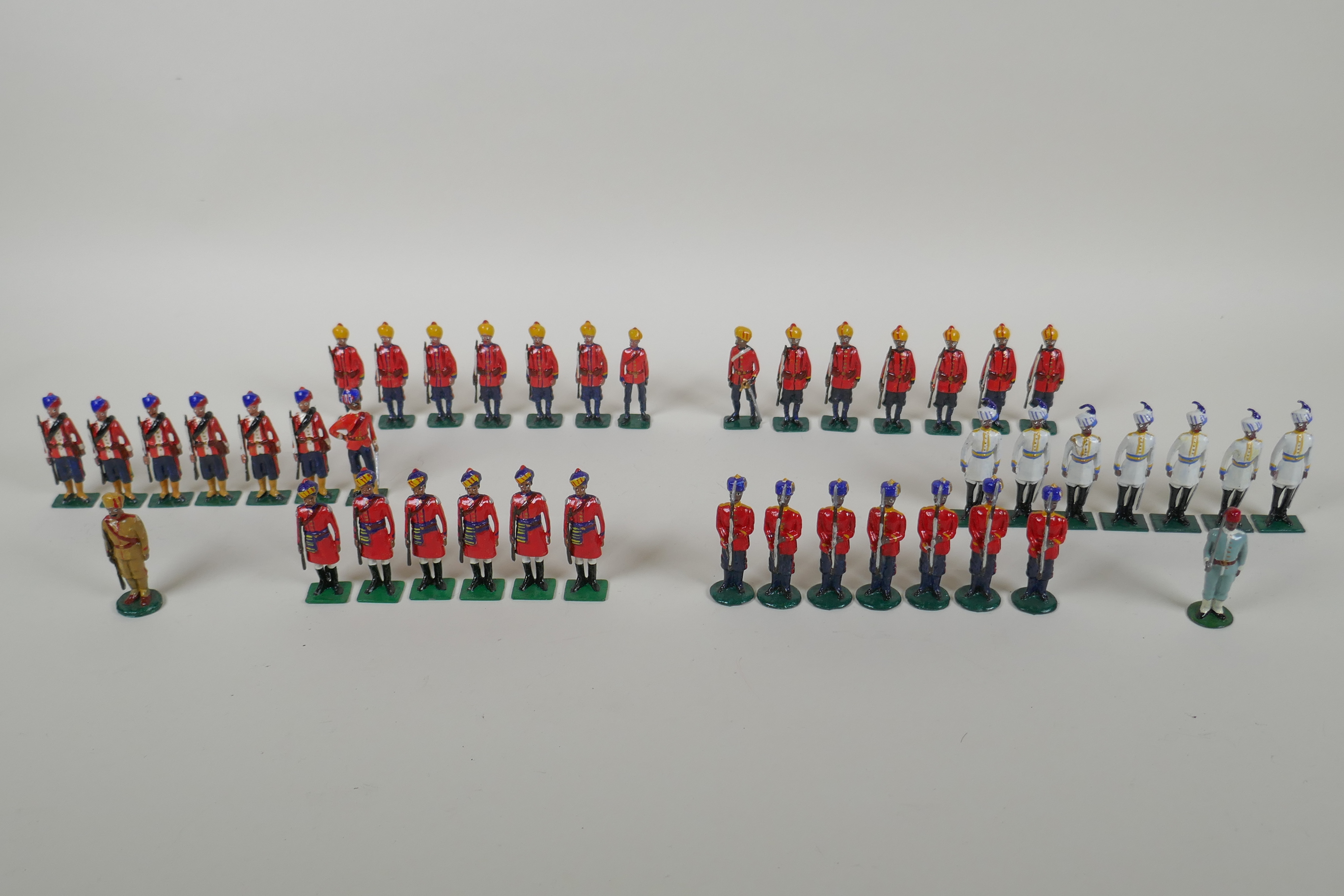 A quantity of lead Indian Regimental military figures to include The Bombay Sappers & Miners, The - Image 2 of 9