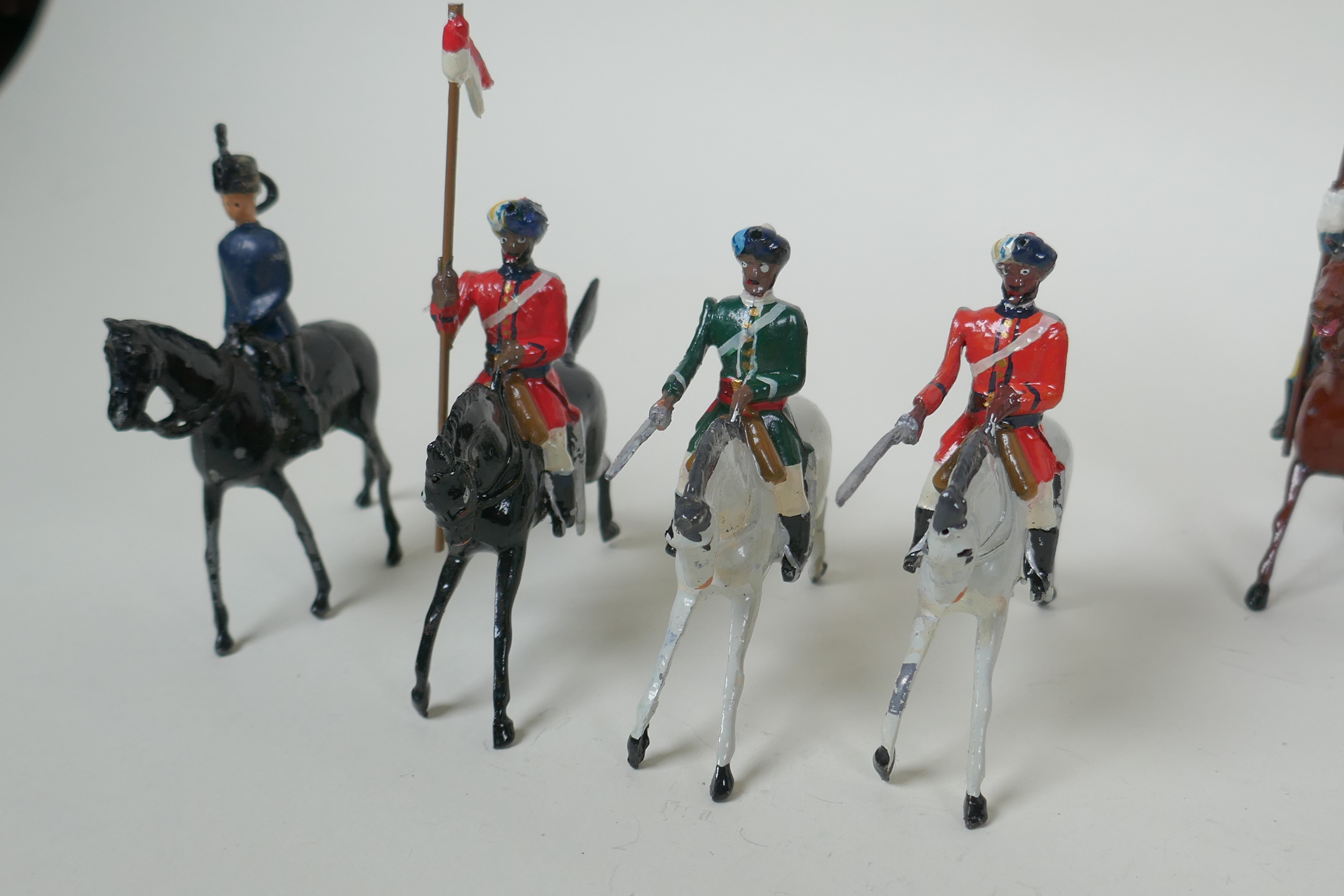 A quantity of Britains lead soldiers, mostly Cavalry units, and some miscellaneous metal figures, - Image 5 of 10