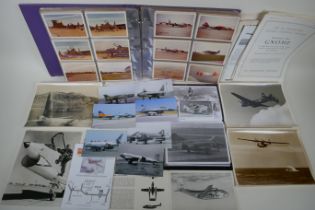 A quantity of aircraft photographs including some early C20th, and a quantity of other aircraft