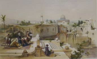 After David Roberts, Mosque of Omar Shewing the Site of the Temple, published Moon, 1841, hand