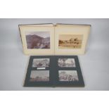 Two photo albums containing photographs of pre-partition India