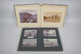 Two photo albums containing photographs of pre-partition India