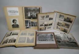 Four mid century photo and scrap albums relating to European travel