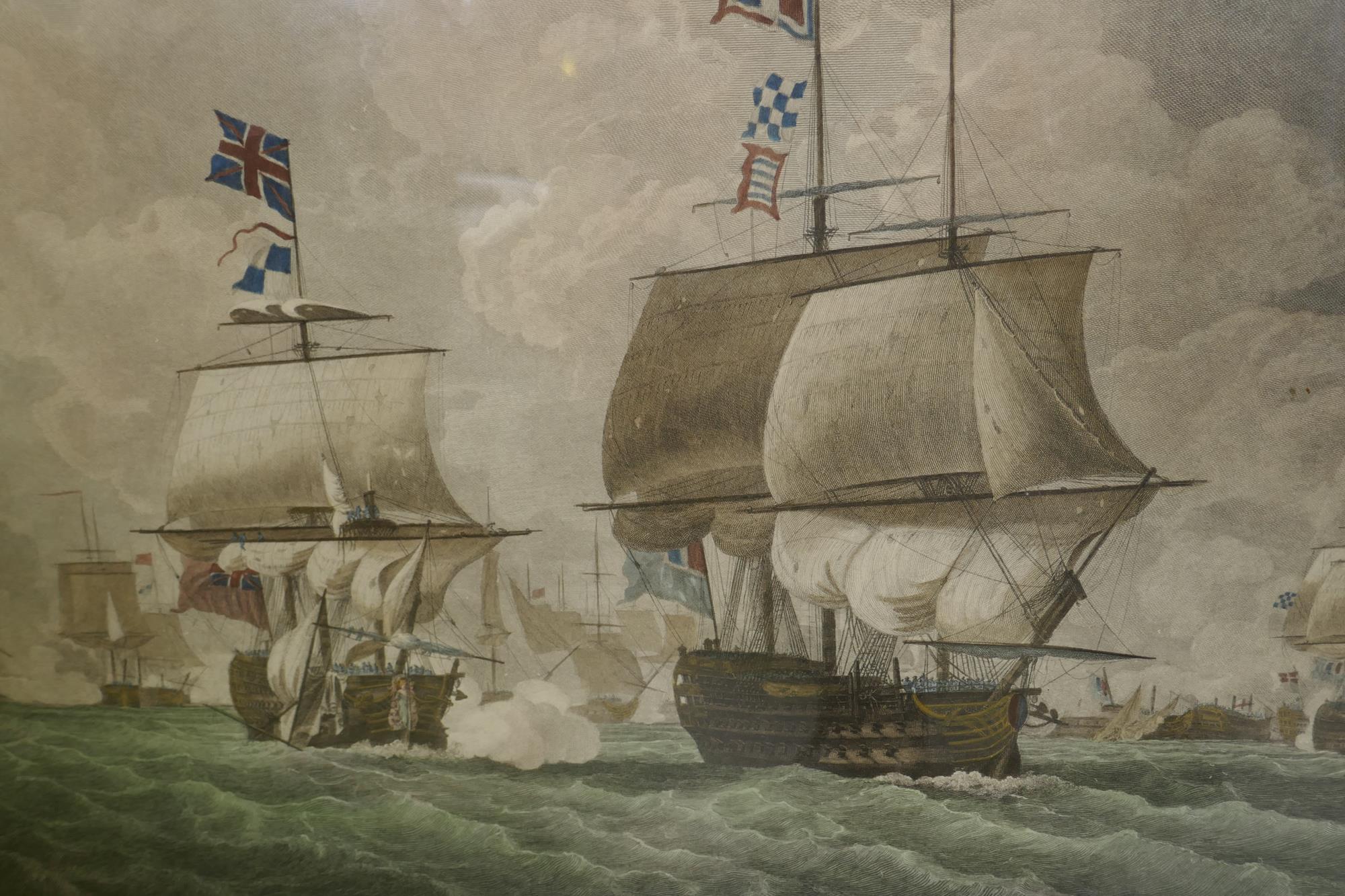 After Robert Cleveley of the Royal Navy, a pair of hand coloured engravings, to the Right - Image 6 of 8