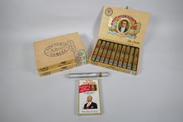 Two boxes of vintage Don Pablo, a. Ry Co Flor Fina Deluxe Habana cigars, ten cigars in each box,