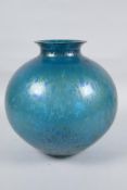 A Royal Brierley 'Studio' iridescent glass vase