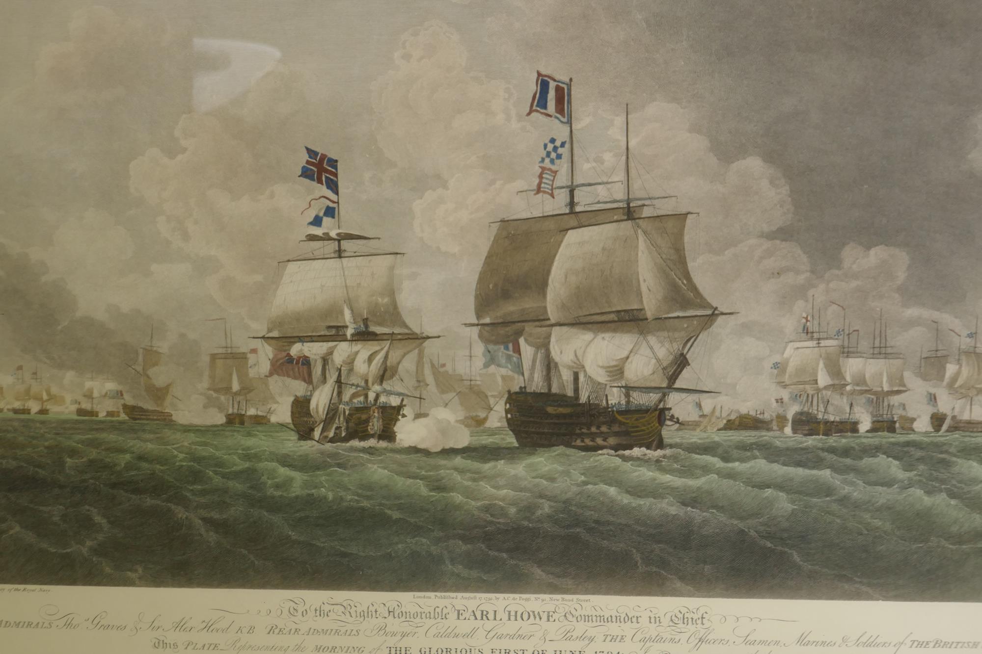 After Robert Cleveley of the Royal Navy, a pair of hand coloured engravings, to the Right - Image 2 of 8