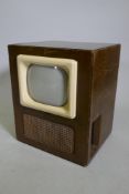 A vintage EkcoVision TS88 TV, circa 1950, 39 x 34cm, 46cm high