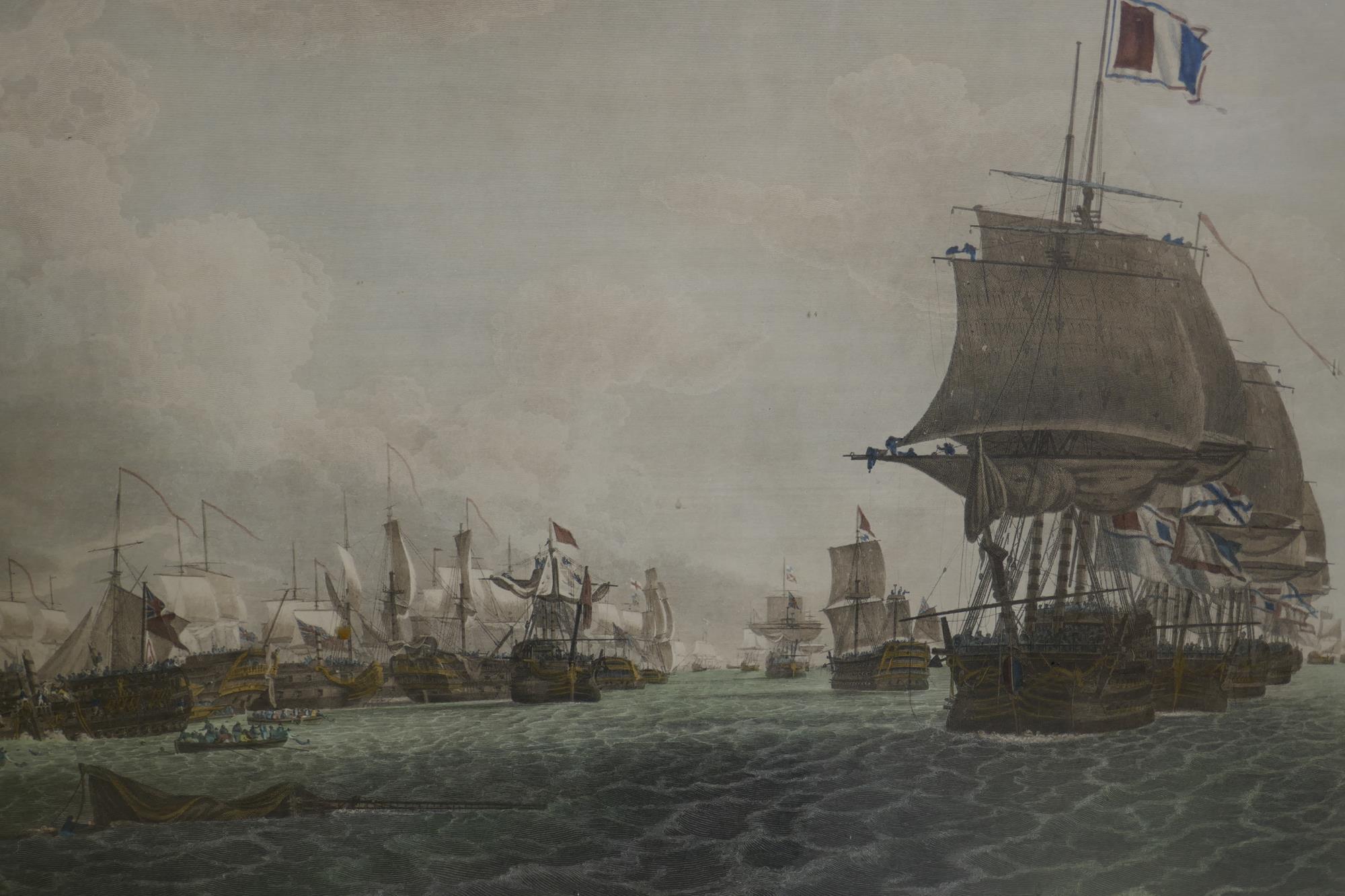 After Robert Cleveley of the Royal Navy, a pair of hand coloured engravings, to the Right - Image 8 of 8