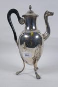 Early C19th French Empire coffee pot, 625g