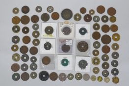 A quantity of Chinese bronze assorted coinage