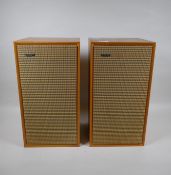 A pair of vintage B&W DM1 speakers, 42cm high