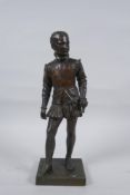 Francois Joseph Bosio, (Monegasque 1768-1845), Henri IV Enfant, a C19th bronze figure, 27cm high,