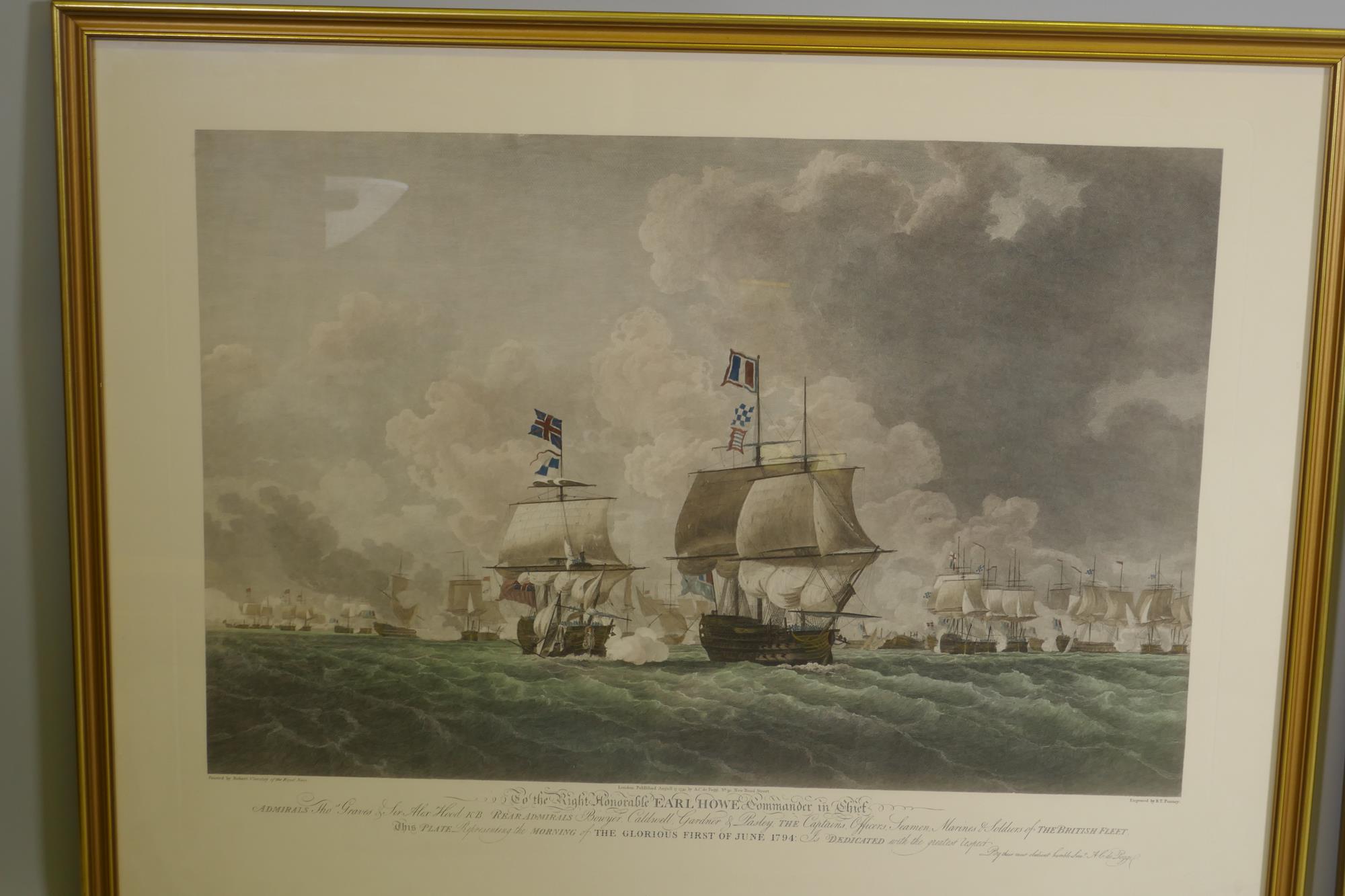 After Robert Cleveley of the Royal Navy, a pair of hand coloured engravings, to the Right - Image 5 of 8