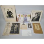 A collection of Dorothy Wilding items including photographs (some signed), an International News