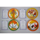 A set of four Wedgwood collectors plates from the series 'The Bizarre Living Landscapes of Clarice