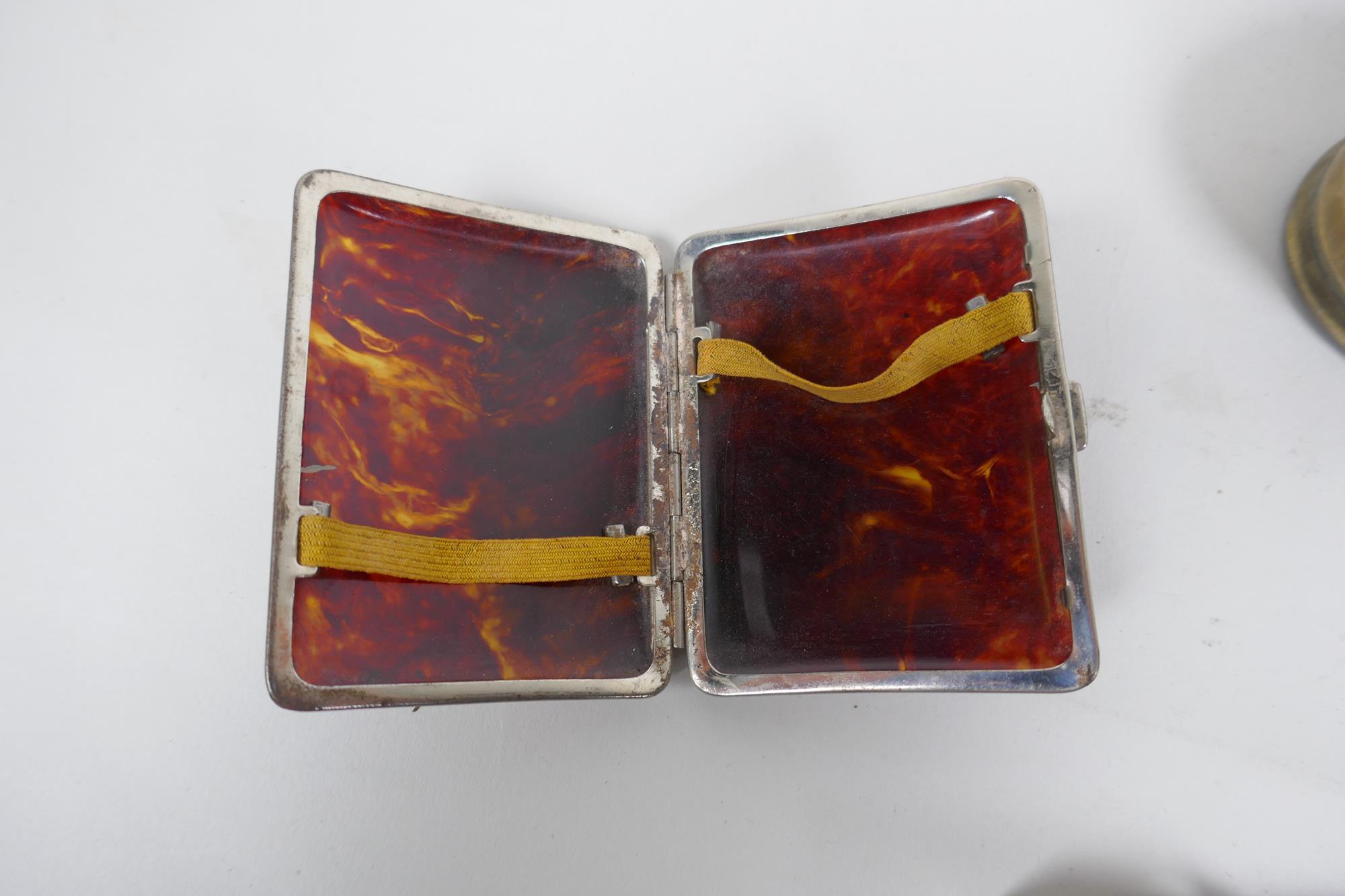 A quantity of assorted trinket, pill, cigarette and card boxes/cases, including mother of pearl, - Image 3 of 7