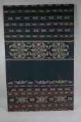 An Indonesian Ikat textile from the Sumba island, 50 x 78cm