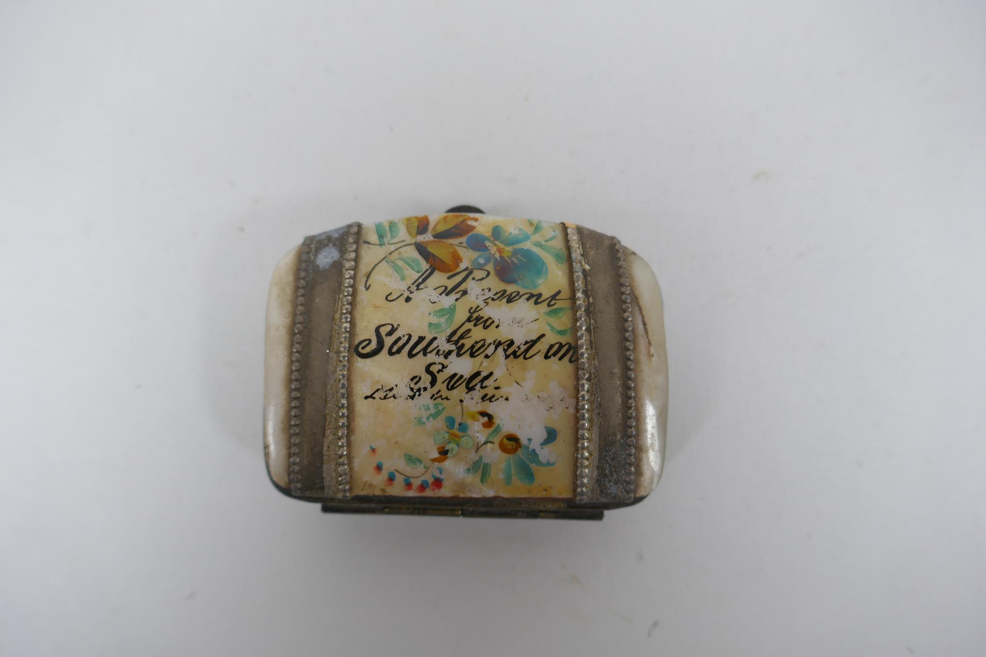 A quantity of assorted trinket, pill, cigarette and card boxes/cases, including mother of pearl, - Image 6 of 7