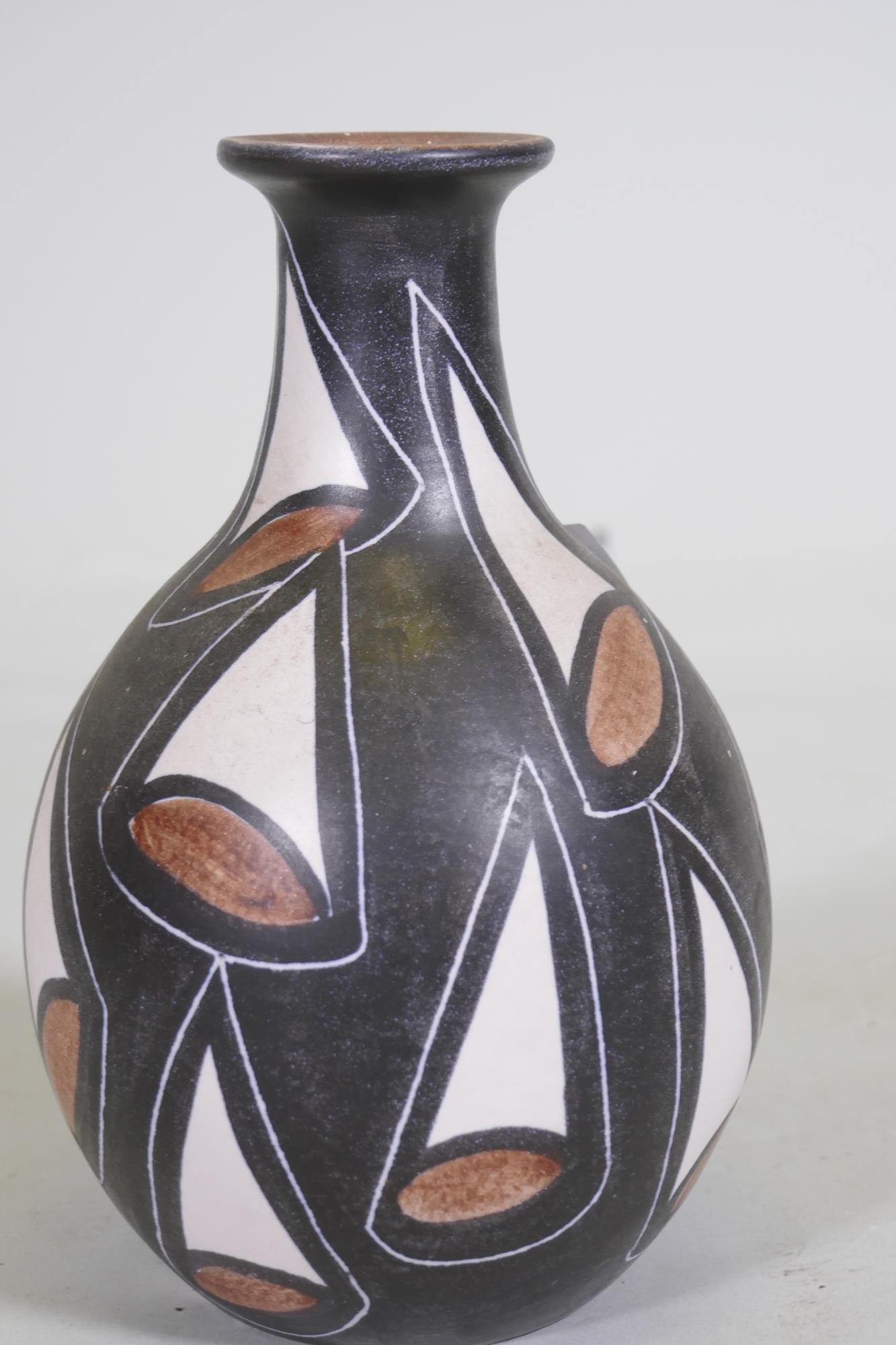 A mid century Danish Soholm studio pottery vase, marked to base, RN, 17cm high - Image 2 of 3