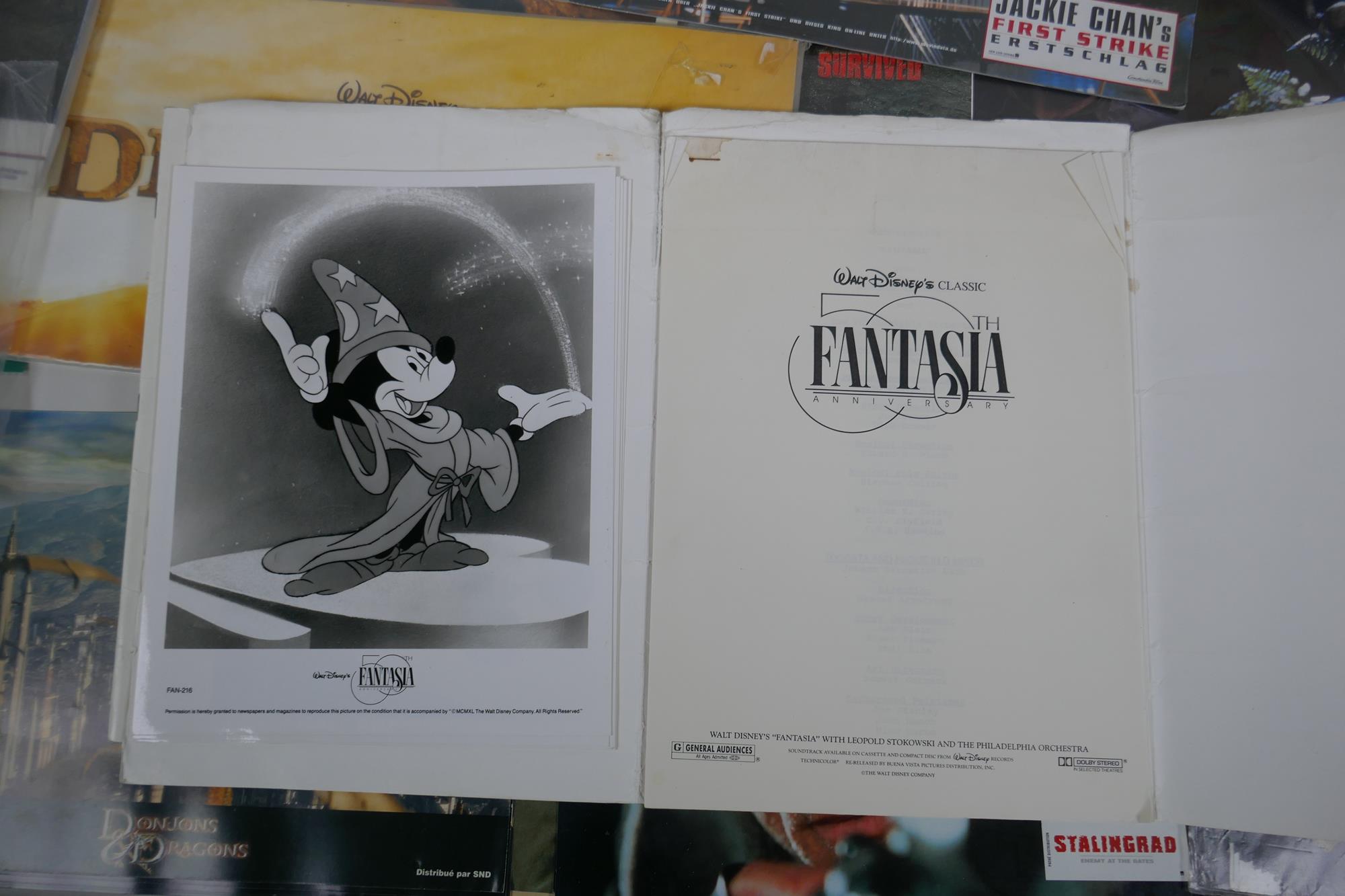 A large quantity of lobby cards, press kits and small posters, to include Fantasia Anniversary, - Image 3 of 8