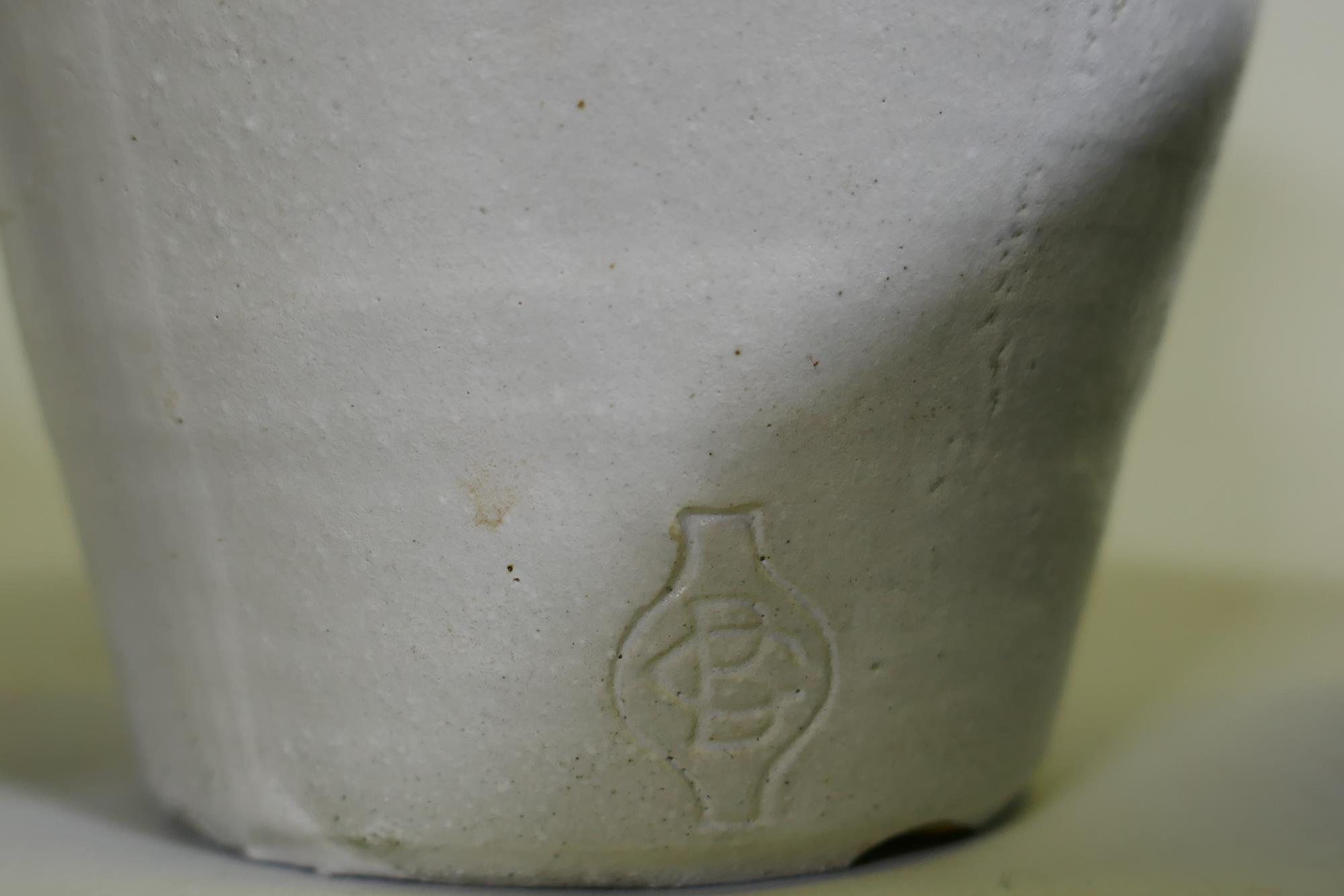 Clive Pearson for Clovelly Pottery, vase, 17cm high, a Bristol Pottery vase, a Lamorna Pottery vase, - Image 6 of 9