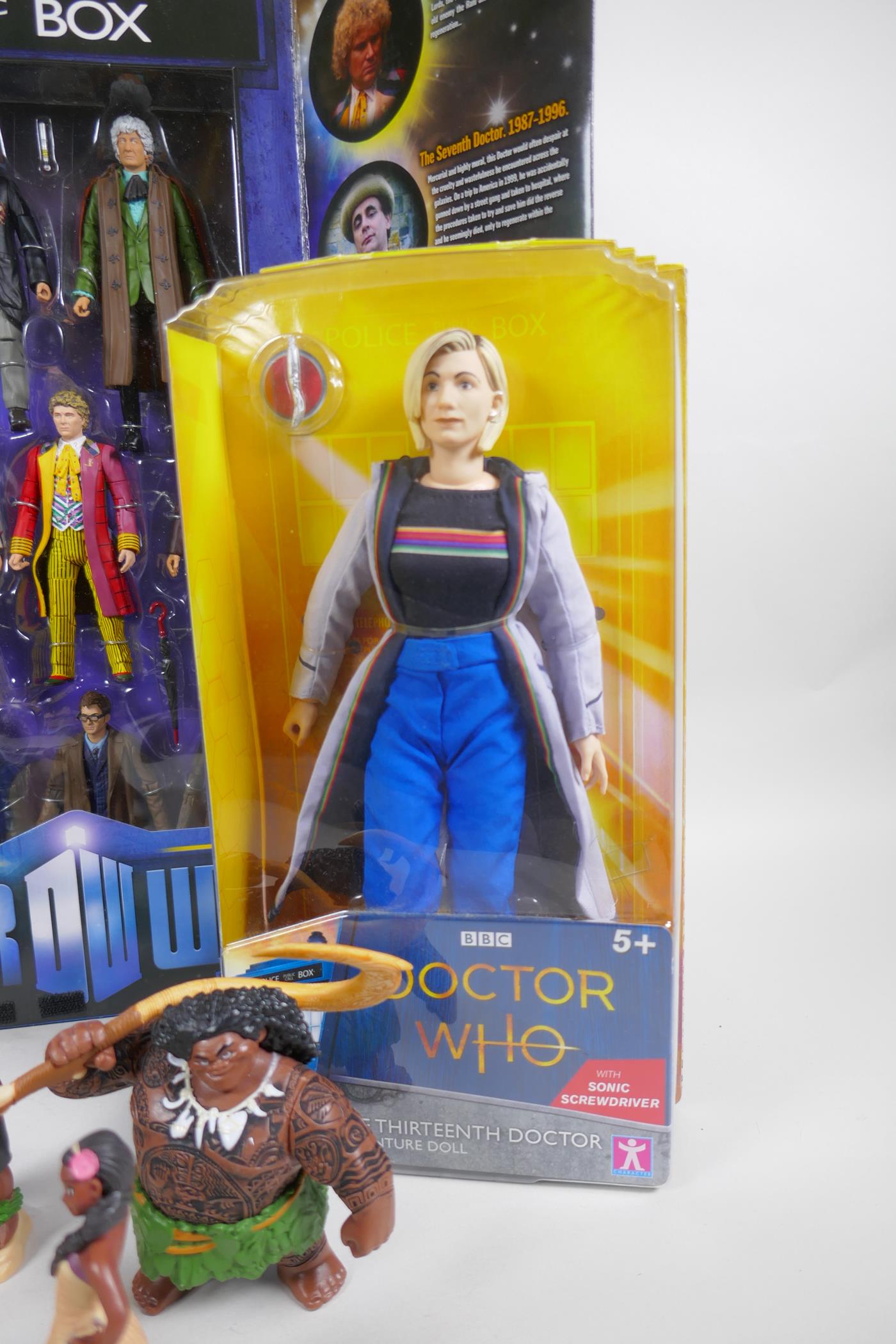 Dr Who Eleven Doctors figure set, Who-ology book, 13th Doctor adventure doll, Ben 10 omni-naut- - Image 3 of 6