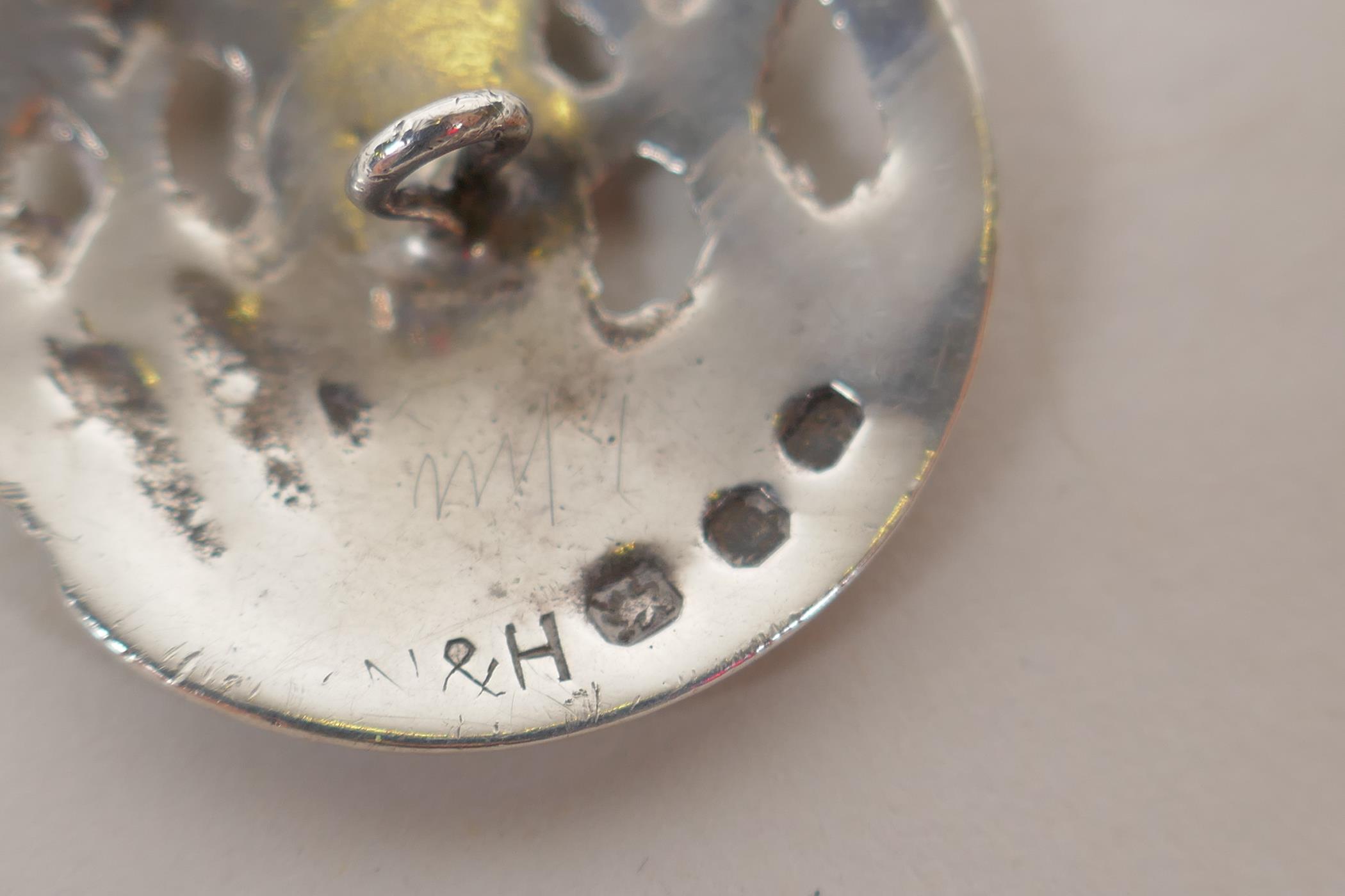 A cased set of six antique hallmarked silver buttons depicting a figure working the fields, Chester, - Image 4 of 4