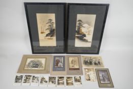 A collection of late C19th and early C20th Japanese portrait photographs, a copy of Army Club