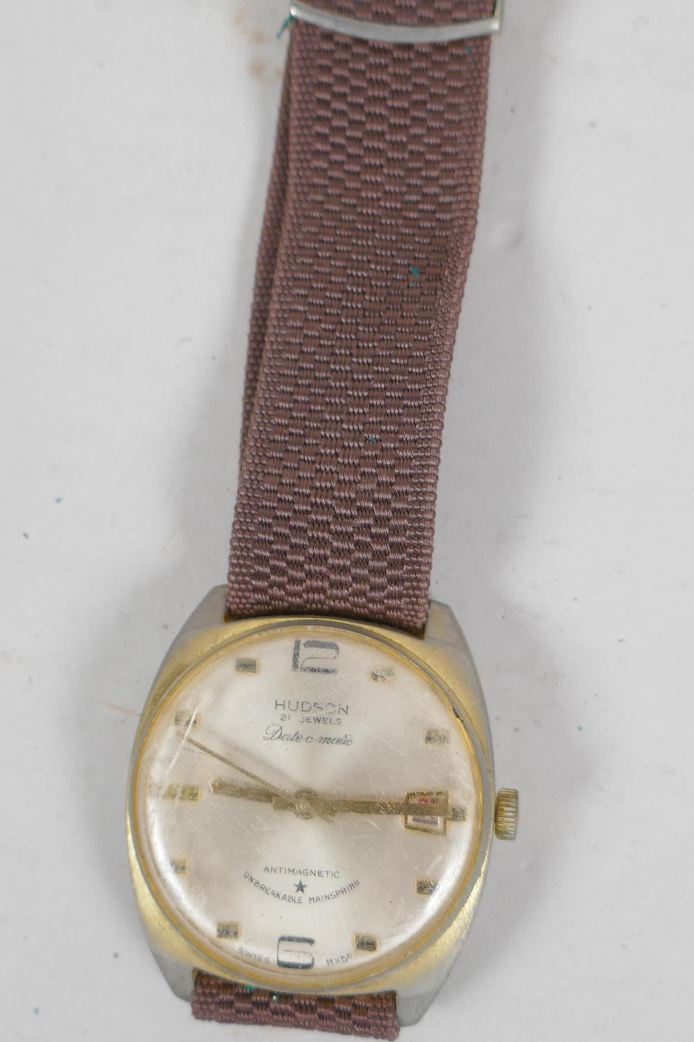 A vintage 9ct gold cased Longines gentleman's watch, and six other wrist watches, 31.5g gross - Image 7 of 7