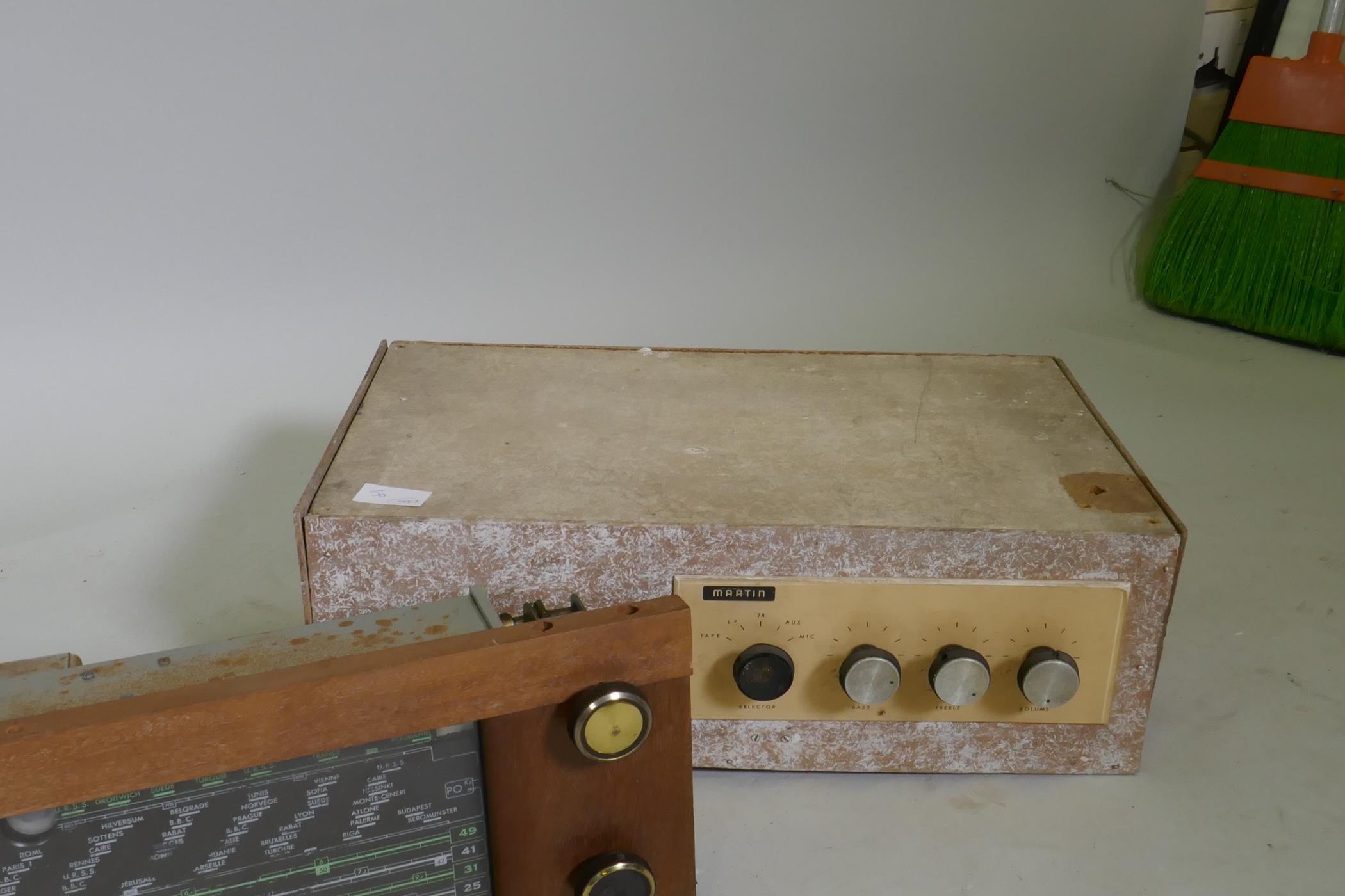 Ekco transistor radio, Pye Cambridge walnut cased radio, a handbuilt amp and tuner - Image 4 of 8