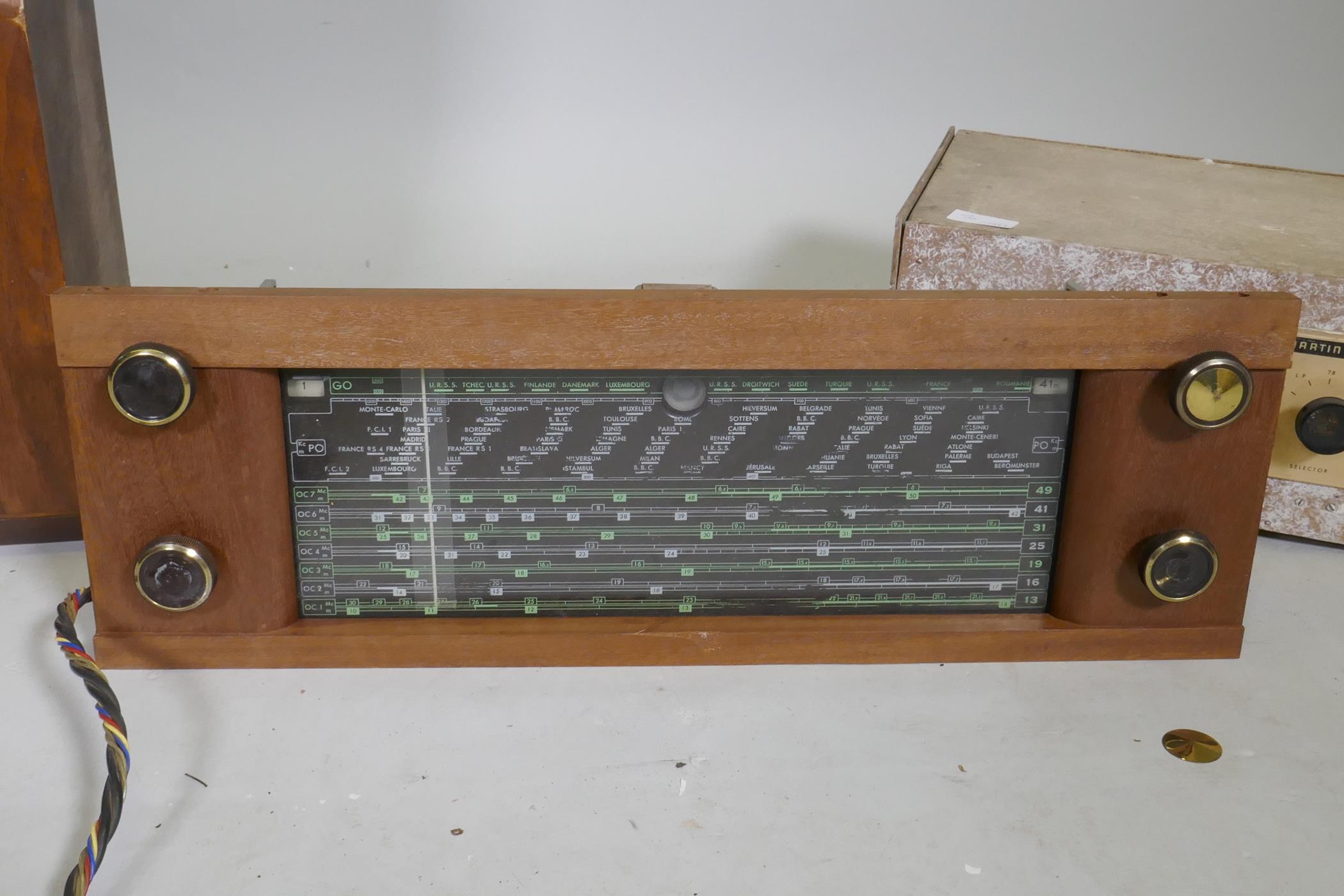 Ekco transistor radio, Pye Cambridge walnut cased radio, a handbuilt amp and tuner - Image 3 of 8
