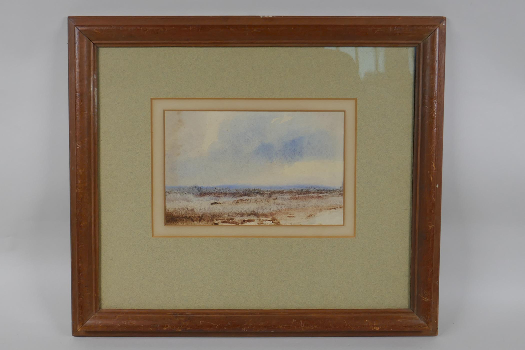 William Lee Hankey, landscape, inscribed verso 'Connemara', signed, watercolour, 13 x 20cm - Image 3 of 5
