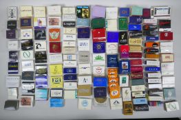 A large quantity of vintage match boxes mostly relating to London Clubs, bars, restaurants and