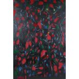 Nejad Devrim, (Turkish, 1923-1995), abstract, 1964, oil on canvas, unframed, 46 x 66cm