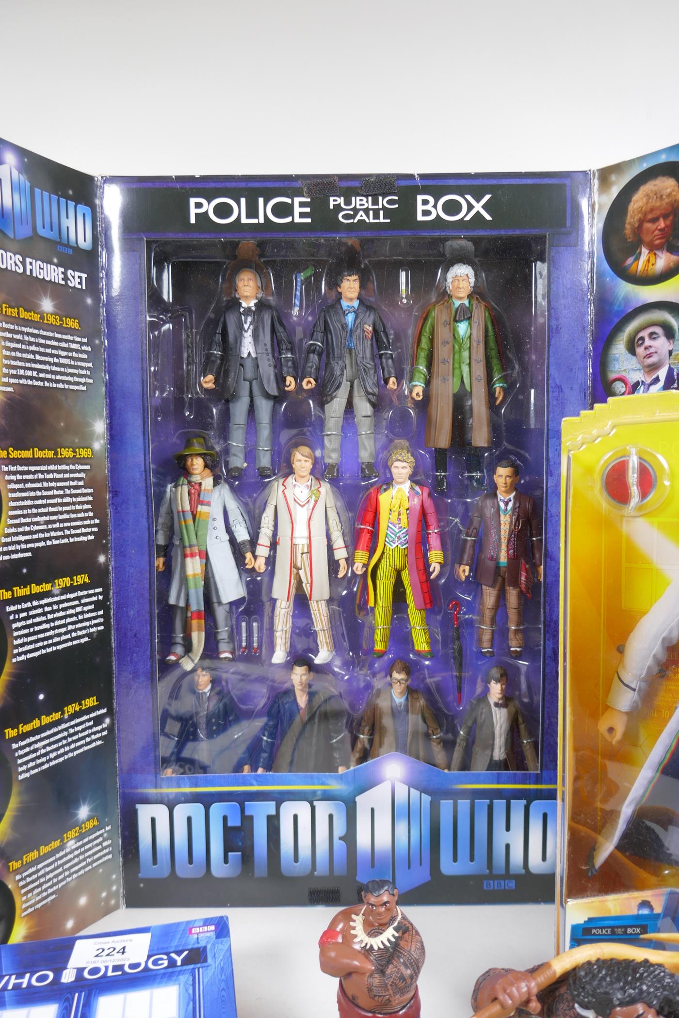 Dr Who Eleven Doctors figure set, Who-ology book, 13th Doctor adventure doll, Ben 10 omni-naut- - Image 2 of 6