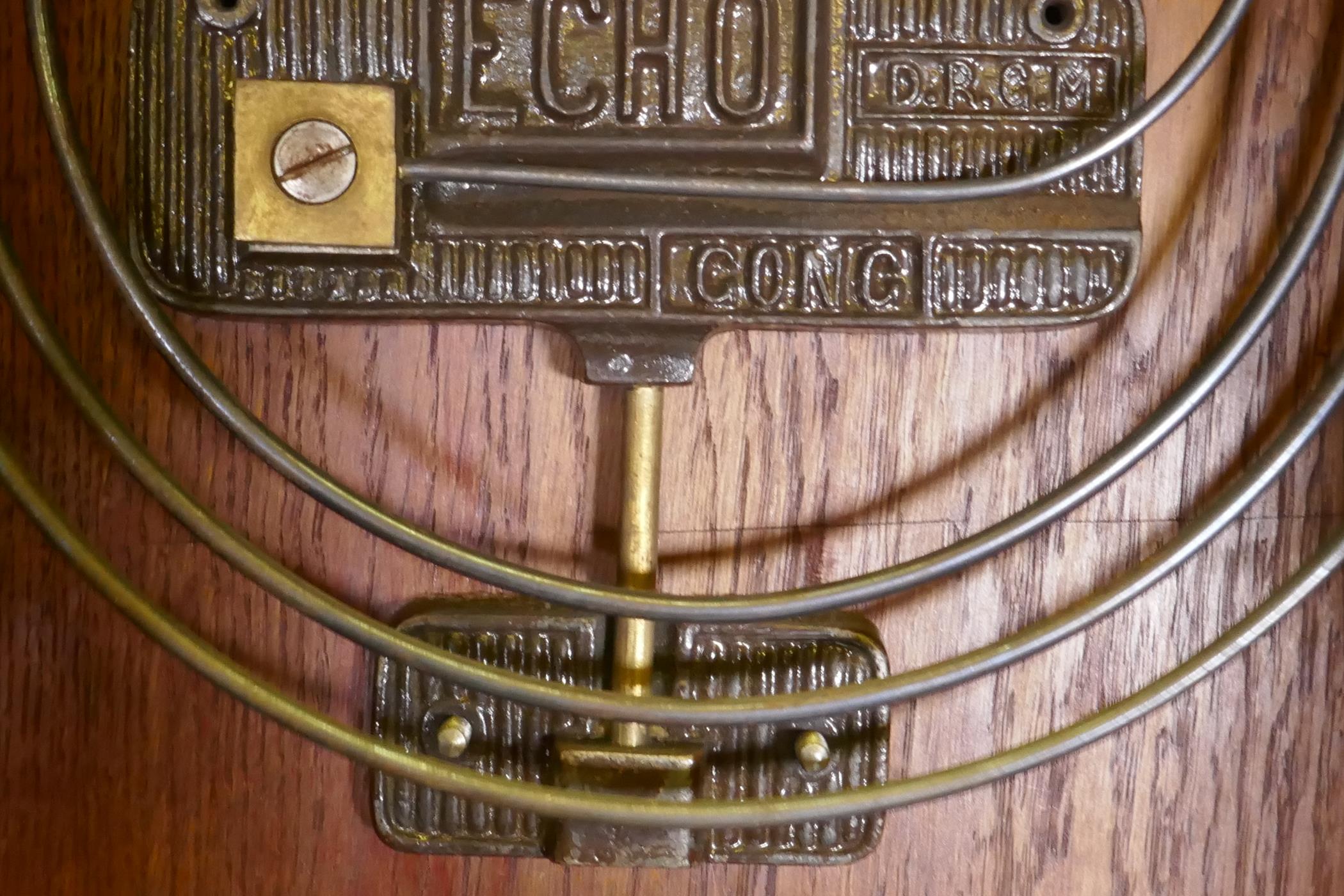 An early mahogany case longcase clock with glazed door and brass and silvered dial, the movement - Image 7 of 7