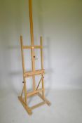 A Winsor & Newton artist's easel, 147cm high