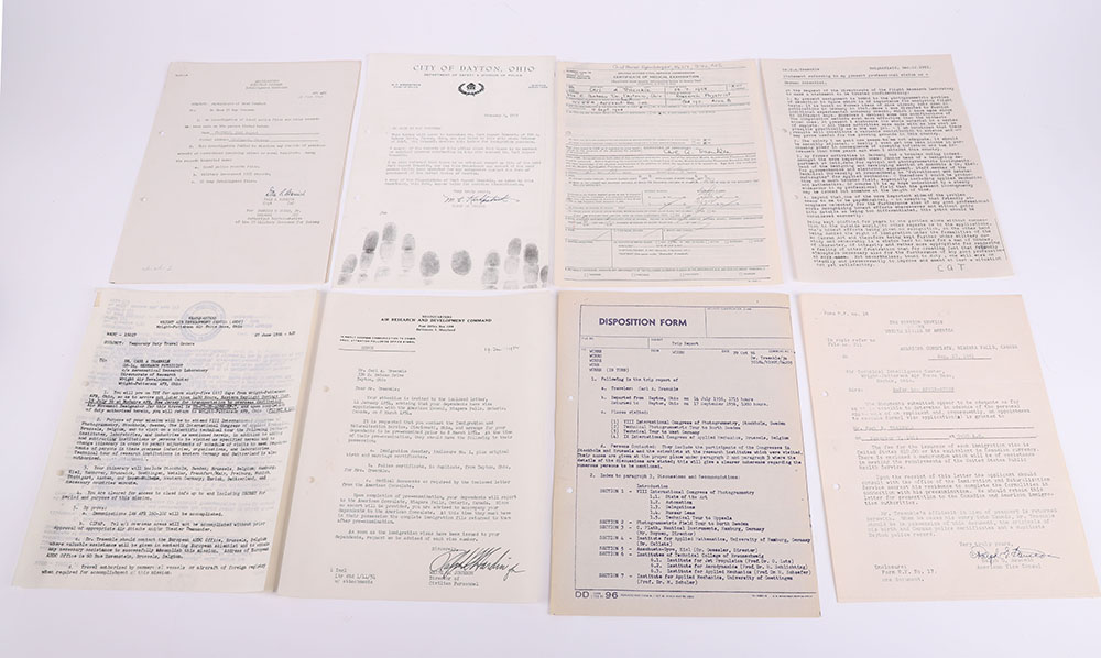 Historically Interesting Document Grouping of German Scientist Dr C A Traenkle Who After The War Was - Image 17 of 34