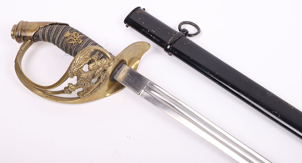 Imperial German Model 1889 Officers Sword from the Kaiser Wilhelm Academie (Academy)