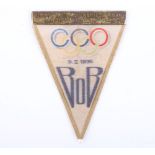 Rare Third Reich Era Berlin Winter Olympic Games Ticket Badge for Admittance to Bobsleigh Event on 9